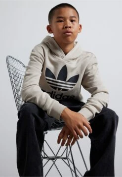 Adidas Originals Trefoil Junior Unisex - Sweat À Capuche - Beige