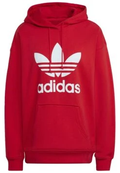 Adidas Originals Adidas Adicolor Trefoil - Sweat À Capuche - Red -ASOS 0228d5a60dfb425c8c8e3765959271f3