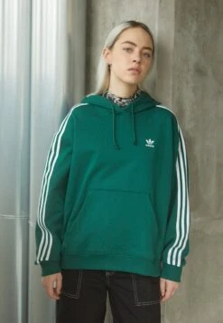 Adidas Originals Classics Oversized Hoodie - Sweatshirt - Dark Green