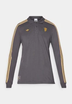 Adidas Originals MANCHESTER UNITED ICON LONG SLEEVE POLO - Article De Supporter D'équipe De Club - Utility Black -ASOS 042b4b3e246f4959b76c4800276b2108