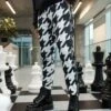 Adidas Originals Houndstooth Trackpants - Pantalon De Survêtement - Black/White