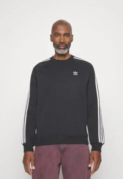 Adidas Originals ADICOLOR CLASSICS 3-STRIPES CREW - Sweatshirt - Black