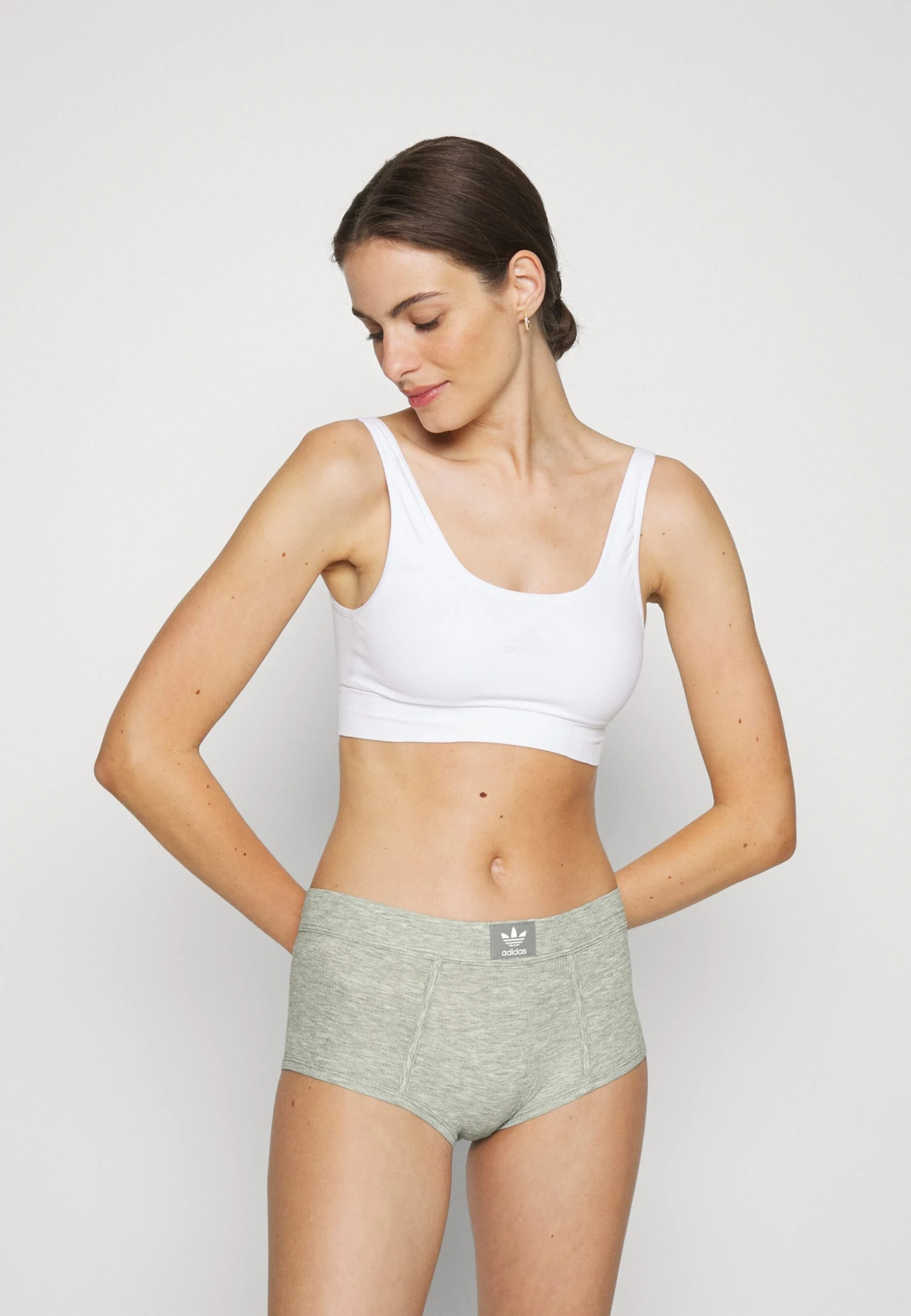 Adidas Originals Boyshort - Slip - Gray Melange 2 Adidas Originals Boyshort - Slip - Gray Melange – Image 2