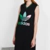 Adidas Originals Adicolor 70S V Neck Dress - Robe De Jour - Black
