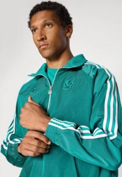 Adidas Originals LIVERPOOL FC ICON HALF ZIP JACKET - Article De Supporter D'équipe De Club - Sea Green -ASOS 082cb12b46b94a99a2884a26d572b847