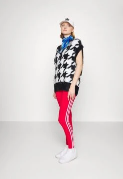 Adidas Originals Classics 3 Stripes Tight - Legging - Better Scarlet -ASOS 0bcb05c3c09643f1ad468c426d00b9b5