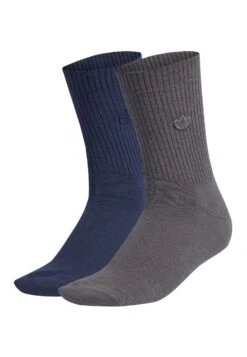 Adidas Originals Premium Essentials Crew 2 Pairs - Chaussettes - Grey Five Night Indigo