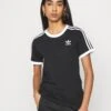 Adidas Originals 3 Stripes - T-Shirt Imprimé - Black