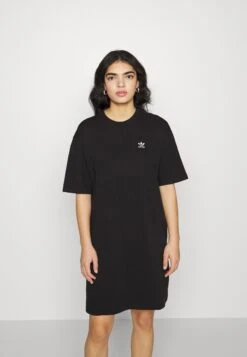 Adidas Originals Tee Dress - Robe En Jersey - Black -ASOS 0dba3c6f7da5443994035bec49e3c3b7