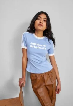 Adidas Originals Tight Logo Tee - T-Shirt Imprimé - Ambient Sky