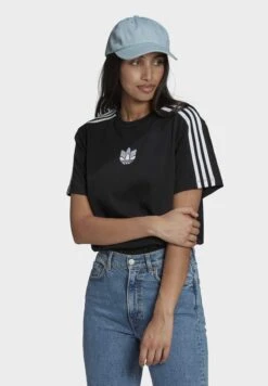 Adidas Originals Loose Fit Tee - T-Shirt Imprimé - Black -ASOS 0e3c0197fd4d443d8fc6b3929e0783ae