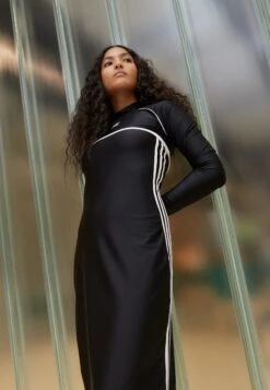 Adidas Originals Always Original Long Dress 2-In-1 - Robe En Jersey - Black