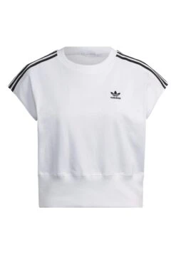 Adidas Originals Adicolor Classics Waist Cinch - T-Shirt Imprimé - White -ASOS 1033a1438c05417f897e4089ef78869a