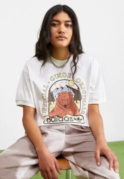 Adidas Originals Tee - T-Shirt Imprimé - Cloud White