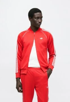 Adidas Originals Veste De Survêtement - Better Scarlet/white -ASOS 10f7cde733bf4e38950558298585e6aa