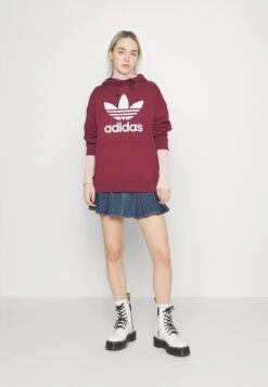 Adidas Originals Trefoil - Sweat À Capuche - Shadow Red -ASOS 126f83fc371a4879821b5e16d1dd2de1