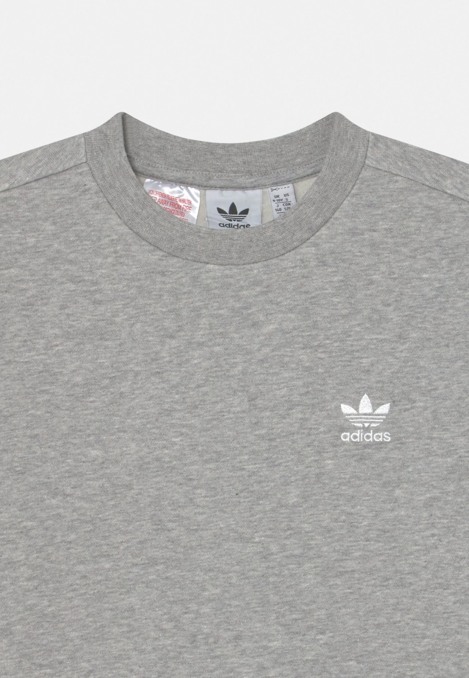 Adidas Originals Crew Unisex - Sweatshirt - Medium Grey Heather 3 Adidas Originals Crew Unisex - Sweatshirt - Medium Grey Heather – Image 3