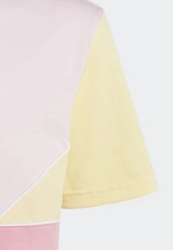 Adidas Originals Tee Junior Unisex - T-Shirt Imprimé - Easy Pink/Almost Yellow/Bliss Pink -ASOS 1432e1d4a4bd4213b477afb86ec1d583