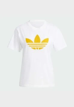 Adidas Originals Pearl Trefoil - T-Shirt Imprimé - White -ASOS 1451a3d0482347e5ab73658dbe5dc3c0