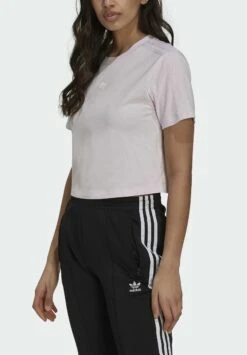 Adidas Originals Tennis Luxe Cropped Originals Crop - T-Shirt Imprimé - Pearl Amethyst -ASOS 147df22eeb604f55a45567b00334eb9b