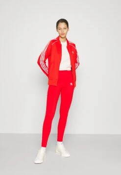 Adidas Originals Stripes Compression - Legging - Red -ASOS 169bab7fe47b4fbab705dc8740a0e263