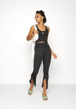 Adidas Originals Open Hem Tights - Legging - Black -ASOS 179ac1aefc684f3a81443e9fbee4a292