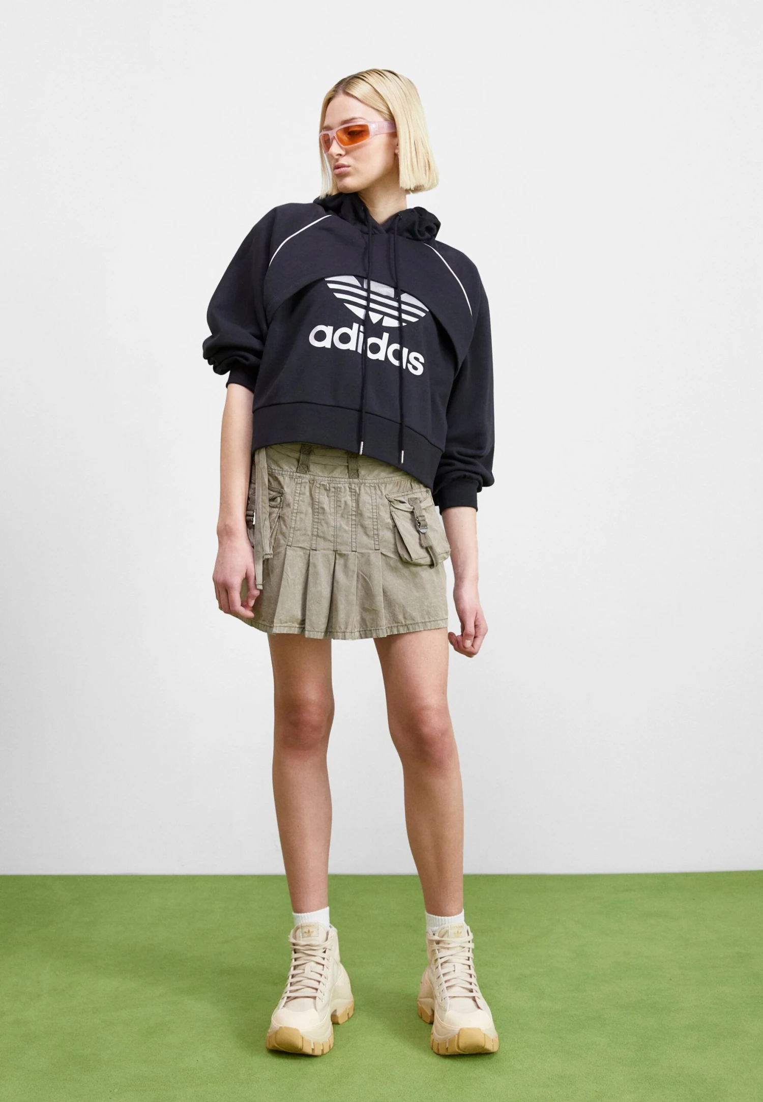 Adidas Originals Big Logo Hoodie 2 In 1 - Sweatshirt - Black 2 Adidas Originals Big Logo Hoodie 2 In 1 - Sweatshirt - Black – Image 2