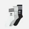 Adidas Originals Crew Unisex 3 Pack - Chaussettes - White/Medium Grey Heather/Black