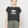 Adidas Originals Short Tee - T-Shirt Imprimé - Black