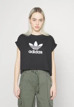 Adidas Originals Short Tee - T-Shirt Imprimé - Black