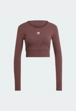 Adidas Originals Essentials - T-Shirt À Manches Longues - Shadow Brown -ASOS 1a68de877ace4aadbe5cf2b5e8d282af
