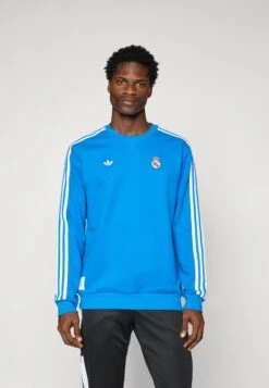 Adidas Originals REAL MADRID ICON SWEAT - Article De Supporter D'équipe De Club - Bluebird/white