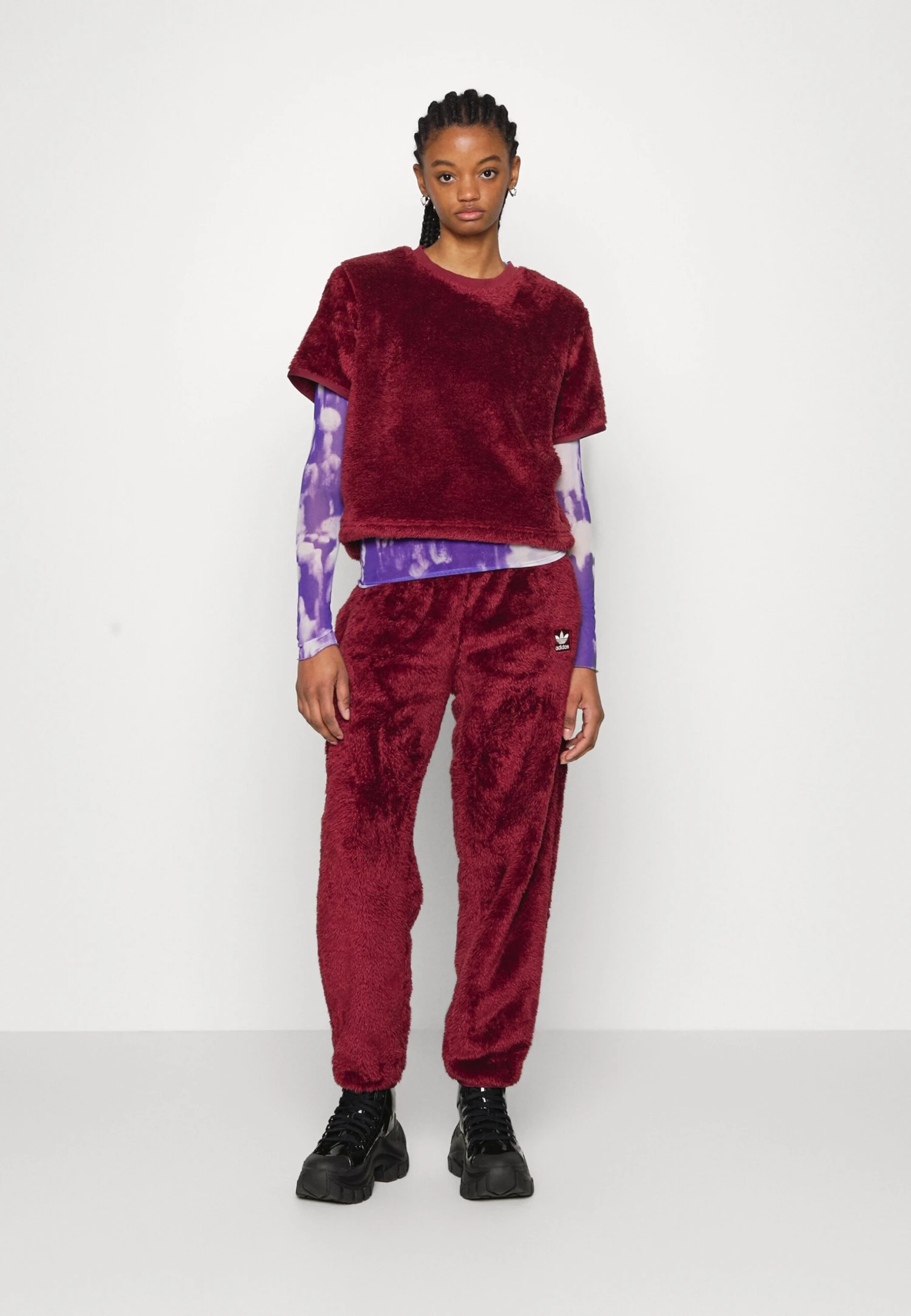 Adidas Originals Essentials Fluffy - T-Shirt Imprimé - Shadow Red 5 Adidas Originals Essentials Fluffy - T-Shirt Imprimé - Shadow Red – Image 5