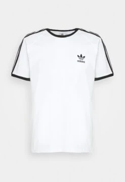 Adidas Originals Stripes Tee Unisex - T-Shirt Imprimé - White