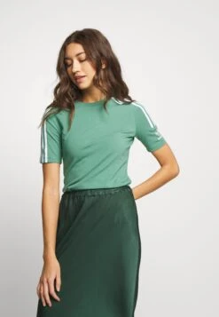 Adidas Originals Adicolor Tight Fit Short Sleeve Tee - T-Shirt Imprimé - Future Hydro/White