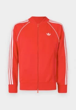 Adidas Originals Veste De Survêtement - Better Scarlet/white -ASOS 2255a3eaf64d4efab00e9a128a0f14e1