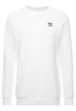Adidas Originals Essential Crew - Sweatshirt - White/Black -ASOS 235ba7770b2f4eb684eaeaa56d06dd26