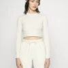 Adidas Originals Crop Tee - T-Shirt À Manches Longues - White