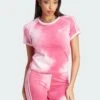 Adidas Originals Colour Fade Stripes - T-Shirt Imprimé - Clear Pink Multicolor