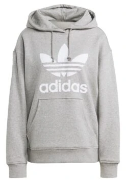 Adidas Originals Trefoil - Sweat À Capuche - Medium Grey Heather -ASOS 26d0849bd886486eabd36803d17c1334