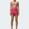 Adidas Originals Sequin With Fringe - Short - Shock Pink