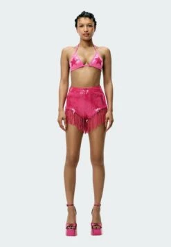 Adidas Originals Sequin With Fringe - Short - Shock Pink