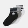 Adidas Originals Unisex 3 Pack - Chaussettes - White/Medium Grey Heather/Black