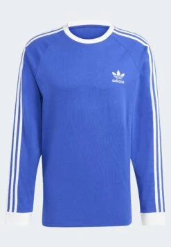 Adidas Originals 3-Stripes Ls T - T-Shirt À Manches Longues - Semi Lucid Blue -ASOS 298fa38db81846e8bf838cb6f10ffbff