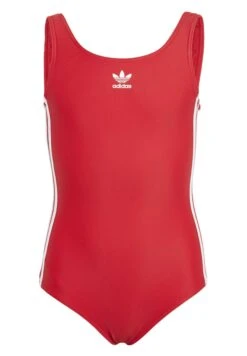 Adidas Originals Adicolor 3-Stripes - Maillot De Bain - Better Scarlet/White