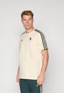 Adidas Originals JUVENTUS TURIN ICON TEE - Article De Supporter D'équipe De Club - Ecru Tint