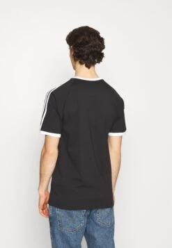 Adidas Originals Stripes Tee Unisex - T-Shirt Imprimé - Black -ASOS 2b9f281450a849908e63cd52014790f2