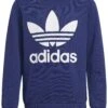 Adidas Originals Trefoil Crew - Sweatshirt - Night Sky/White
