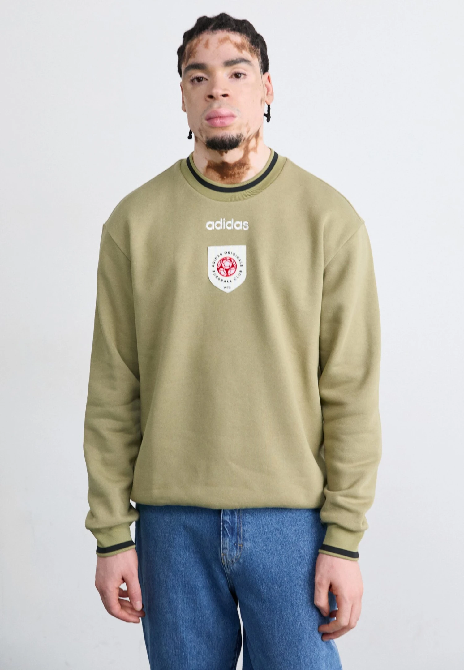 Adidas Originals CREWNECK - Sweatshirt - Orbit Green 1 Adidas Originals CREWNECK - Sweatshirt - Orbit Green