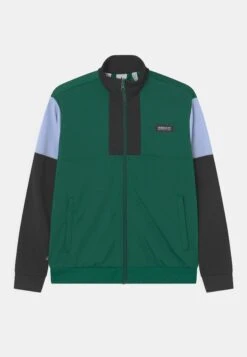 Adidas Originals Track Unisex - Sweat Zippé - Dark Green/Black/Blue Dawn